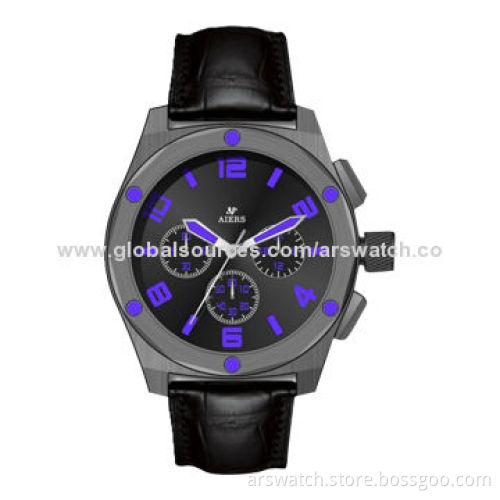 Men's Automatic Metal Watch for Gifts, with Stainless Steel Case and Band